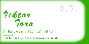 viktor toro business card